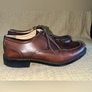 Chaps Brown Leather Lace Up Oxford Dress Shoes Business Church Men's Size‎ 10 W